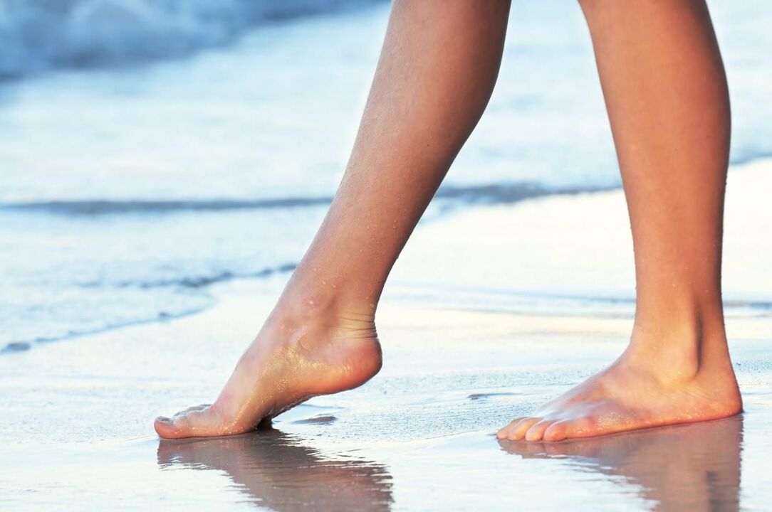 Prevention of varicose veins – walking barefoot on water